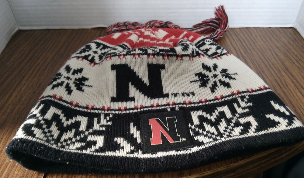 Adidas Northeastern University Red White And Black Stocking Hat